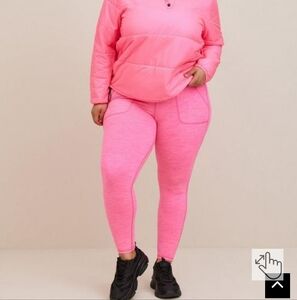 Torrid Super Soft Performance Jersey Full Length Active Legging With Pat…